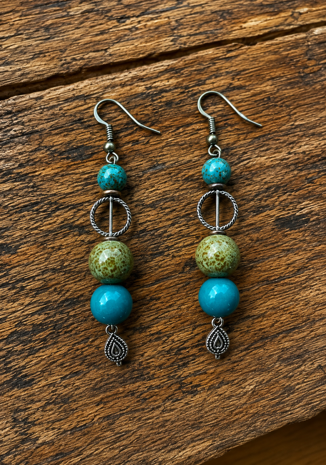 Boucles d'oreilles " Marée basse"