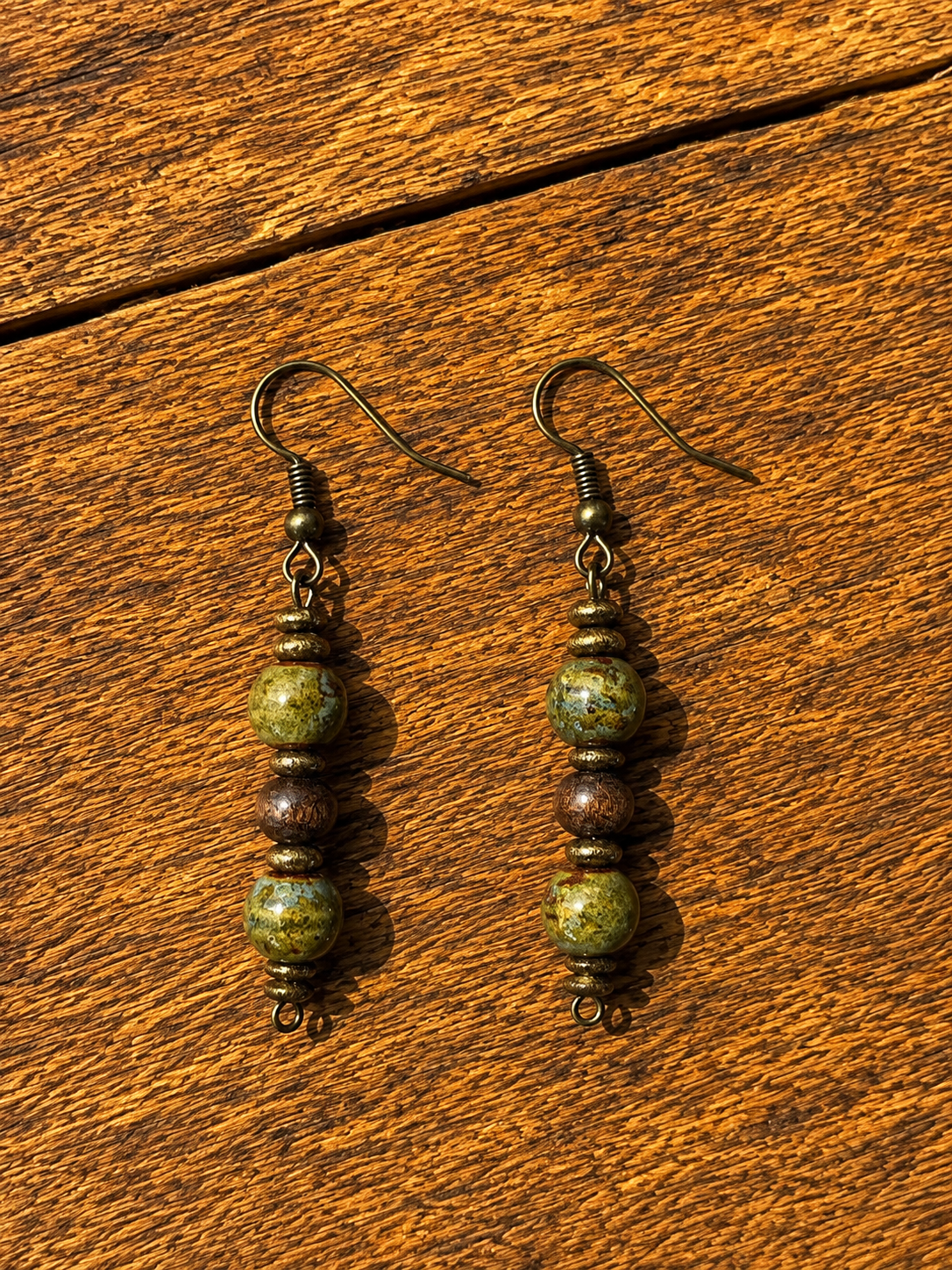 Boucles d'oreilles "Fougère"
