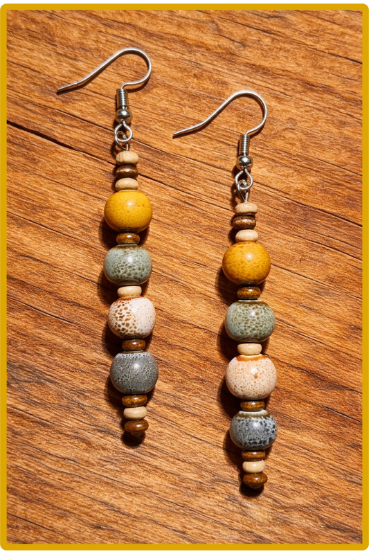 Boucles d'oreilles " Fille du rivage"