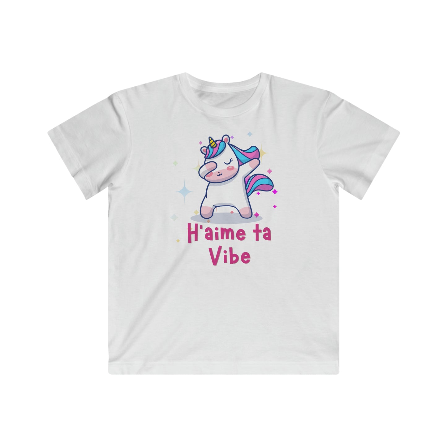 H'AIME TA VIBE - LICORNE - TSHIRT UNISEXE ENFANT