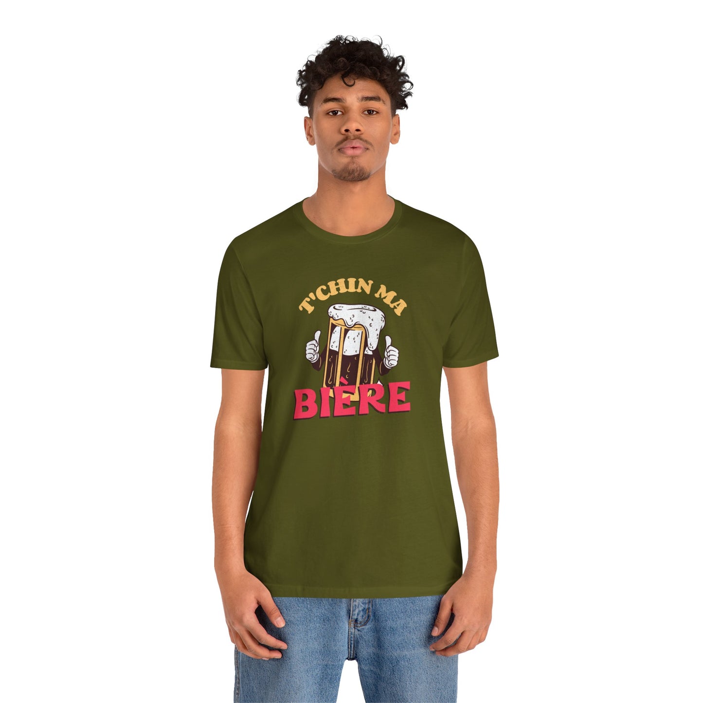 T'CHIN MA BIÈRE  T-SHIRT  UNISEX