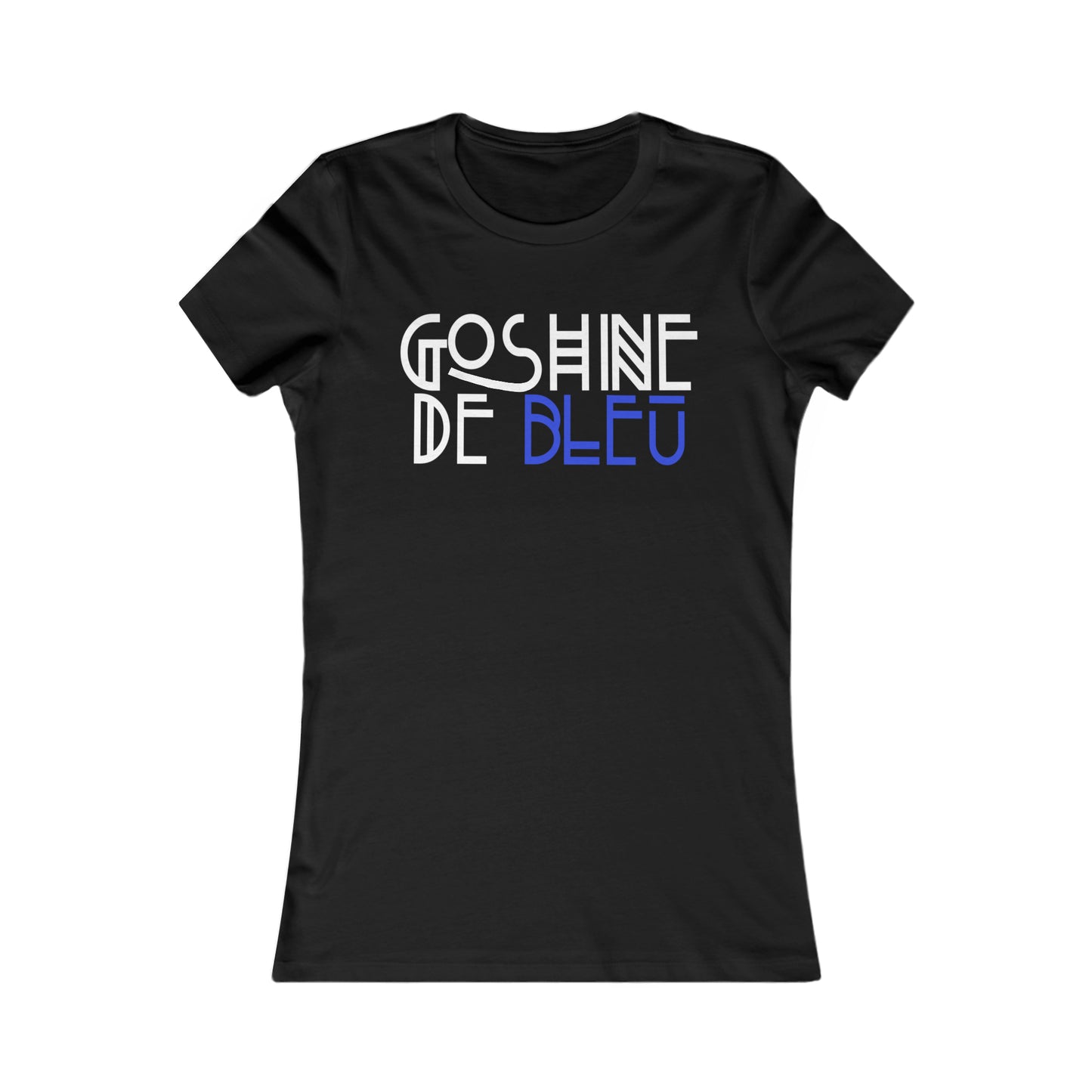 GOSHINE DE BLEU  - TSHIRT COUPE FÉMININE, UNISEXE