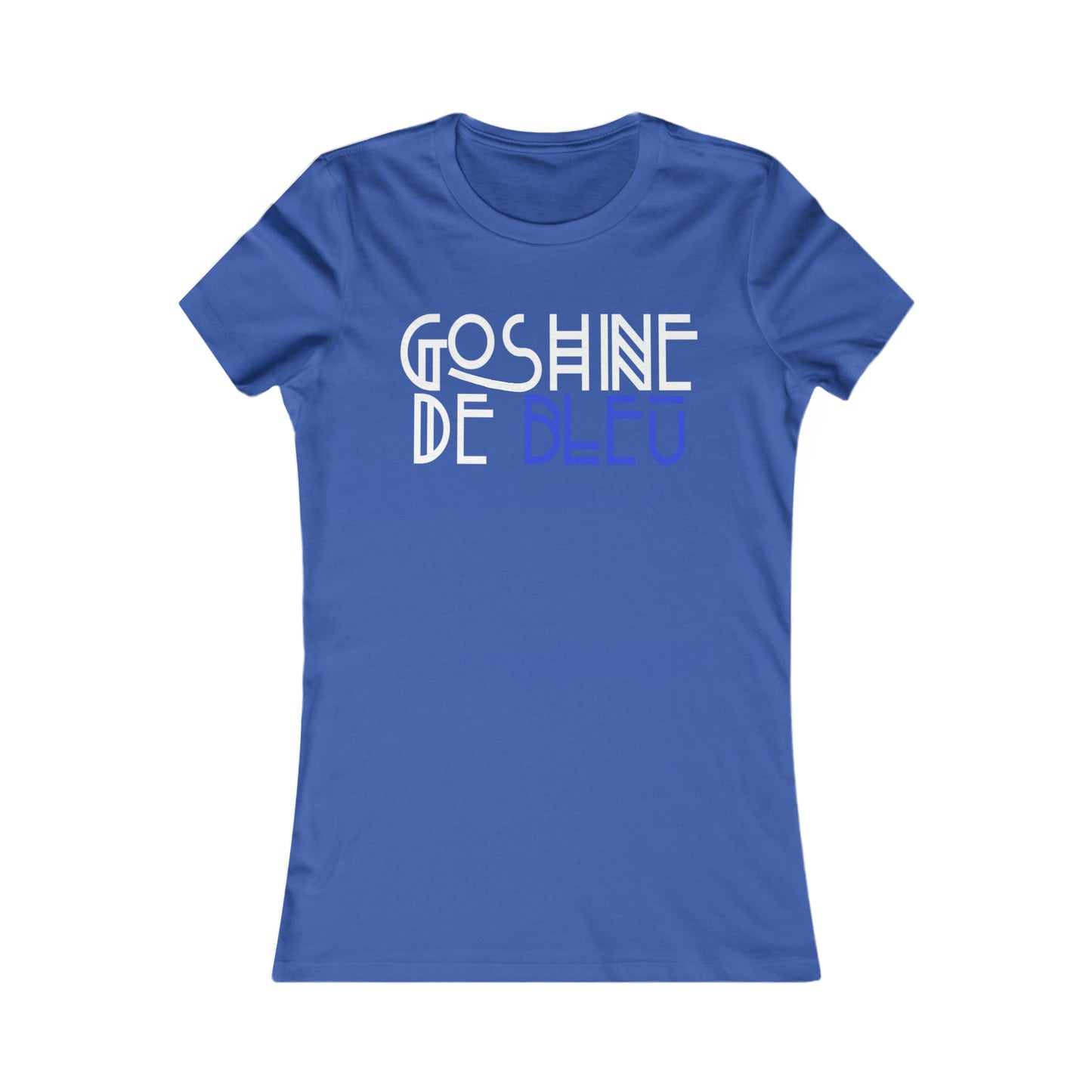 GOSHINE DE BLEU  - TSHIRT COUPE FÉMININE, UNISEXE