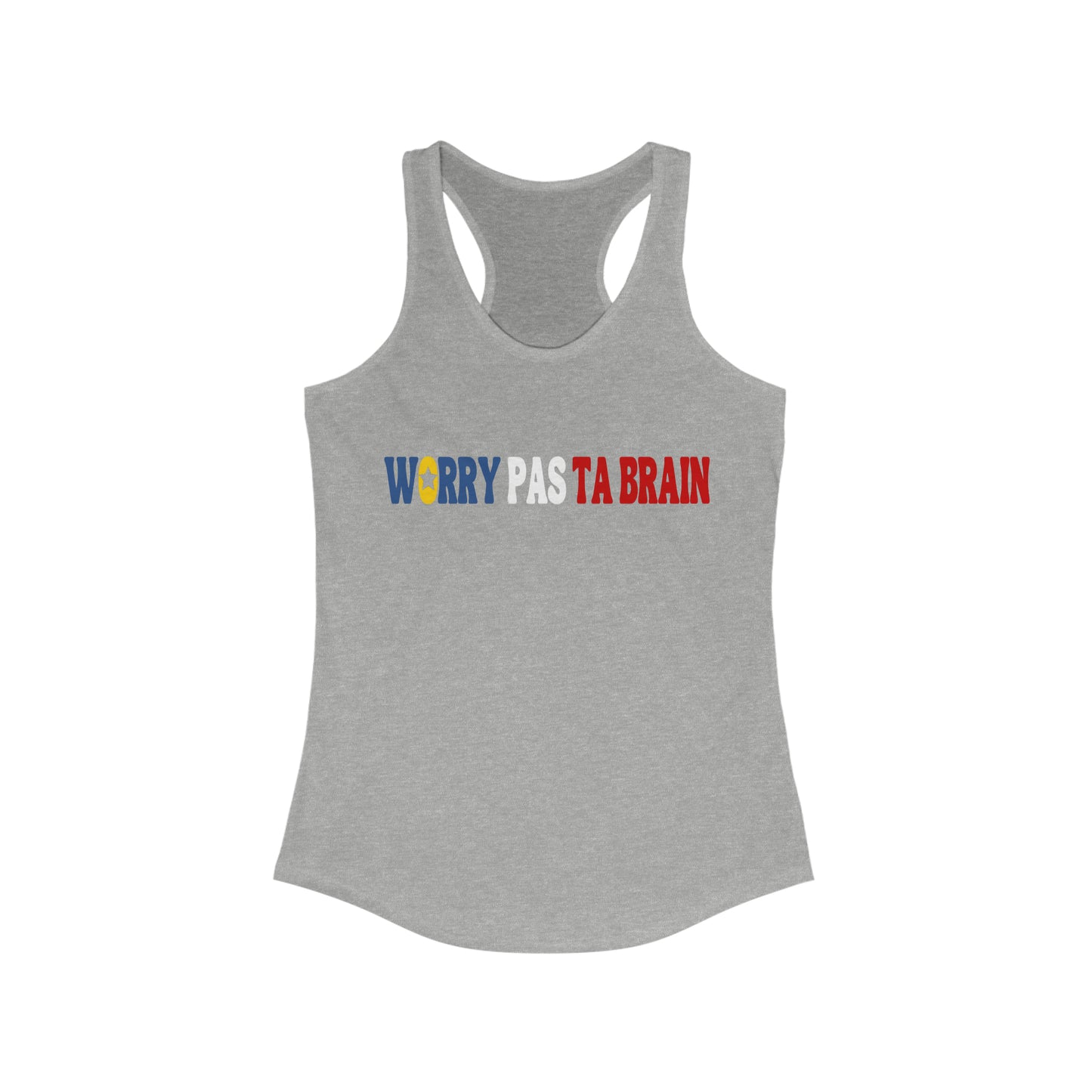 WORRY PAS TA BRAIN Tanktop acadien