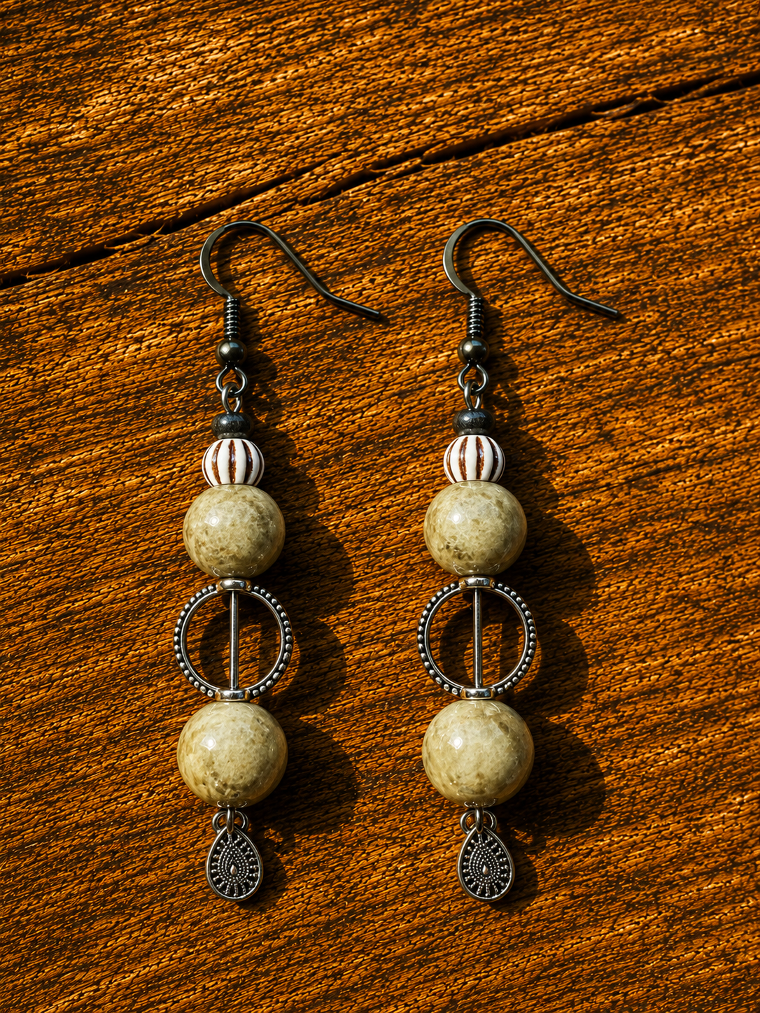 Boucles d'oreilles "Sablé"