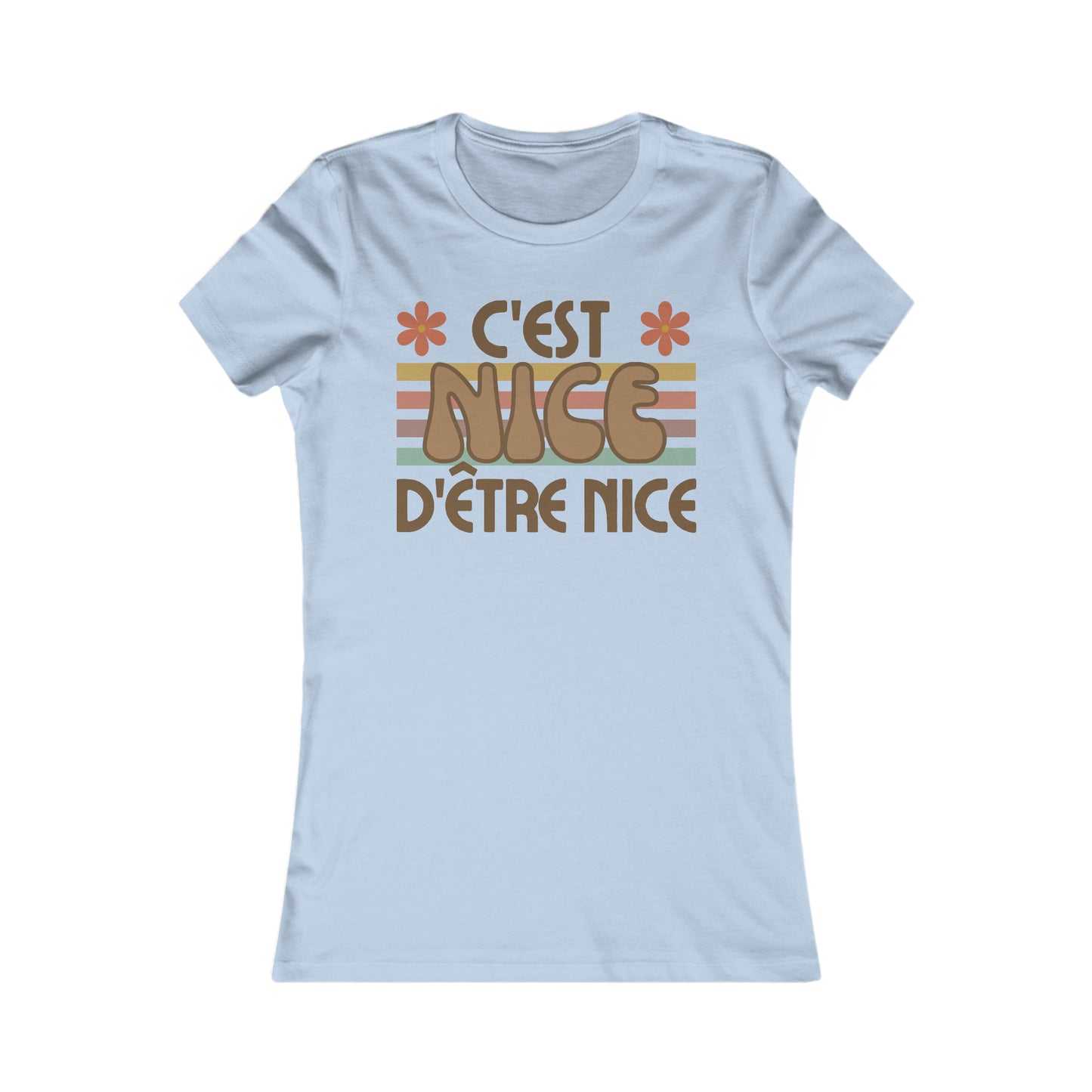 C'EST NICE D'ÊTRE NICE - TSHIRT COUPE FÉMININE, UNISEXE