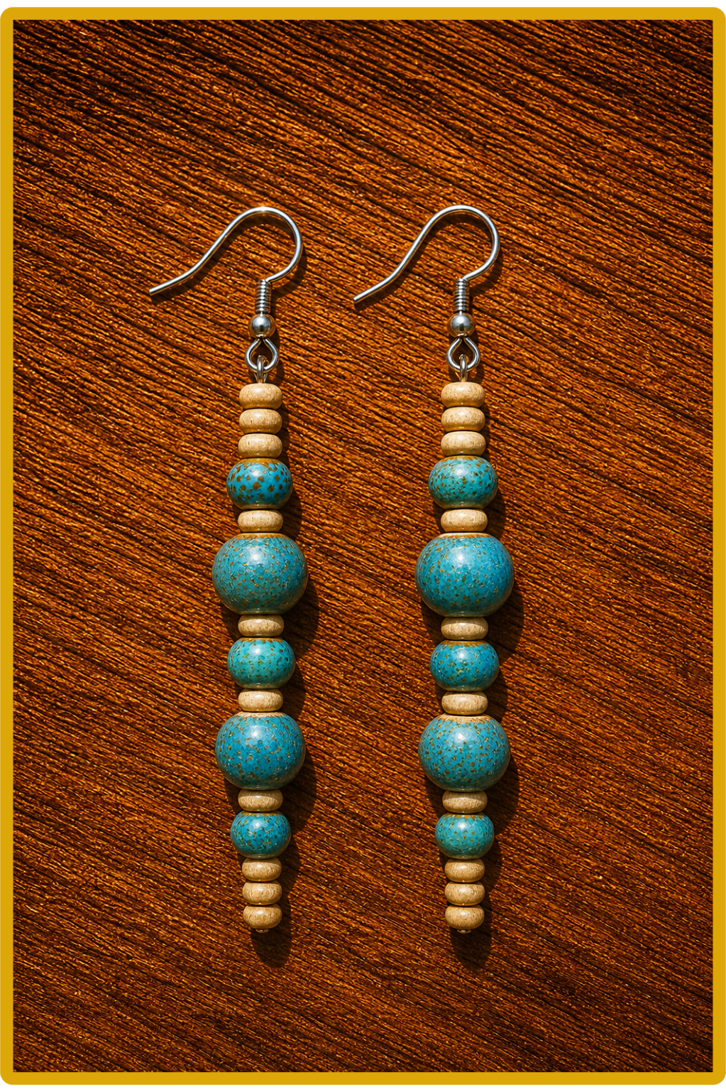 Boucles d'oreilles "Ciel bleu"