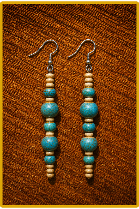 Boucles d'oreilles "Ciel bleu"