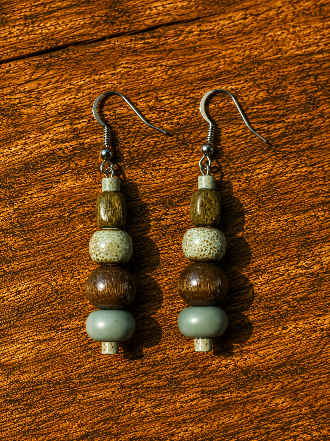 Boucles d'oreilles " Bord de mer"