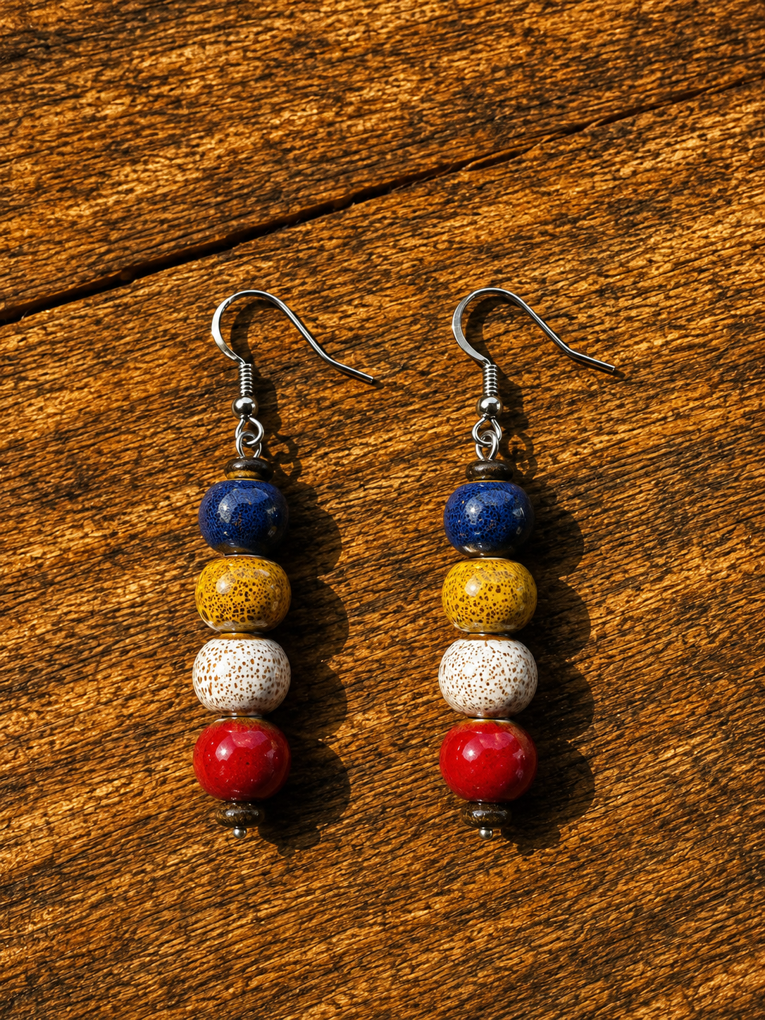 Boucles d'oreilles " Vive l'Acadie!"