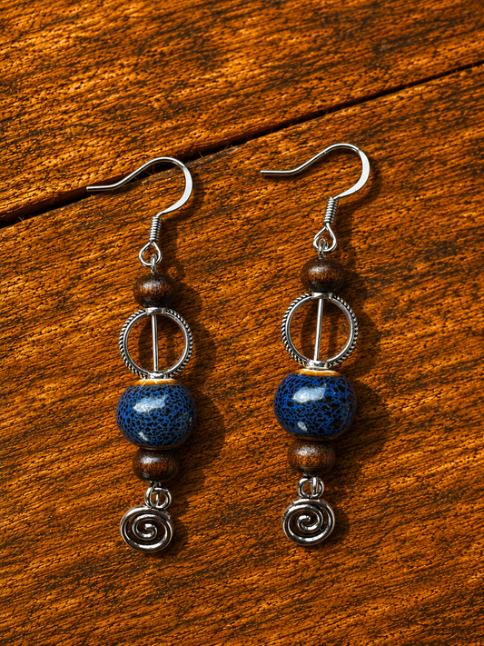 Boucles d'oreilles "Bleuet"