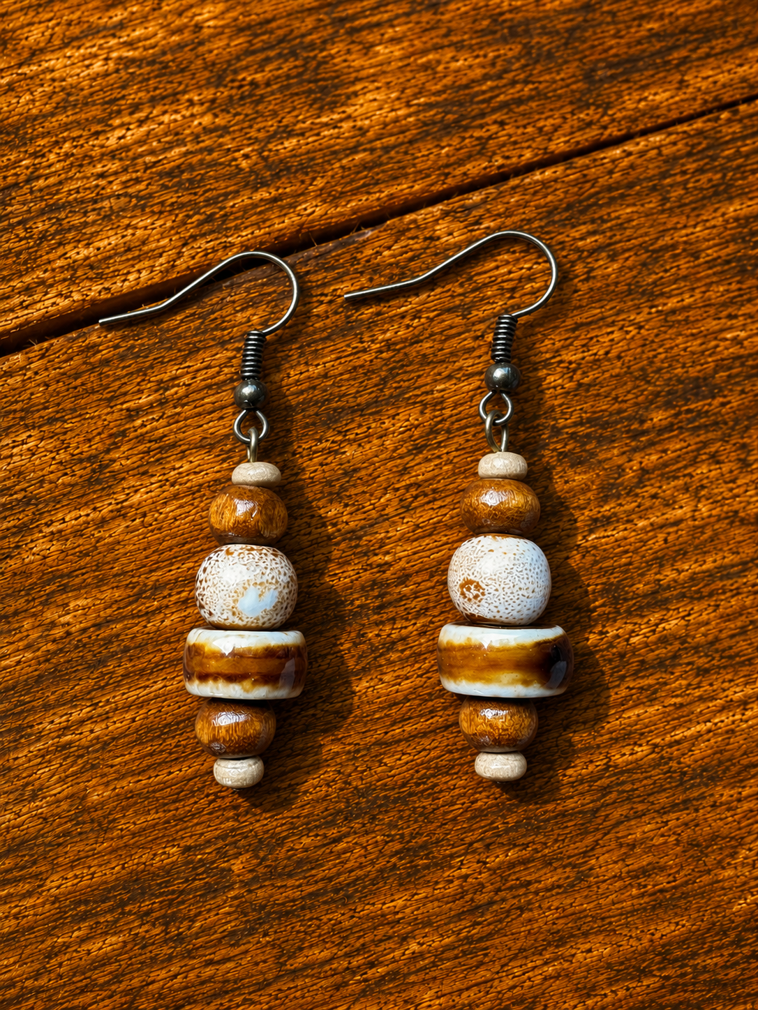Boucles d'oreilles " Sable"