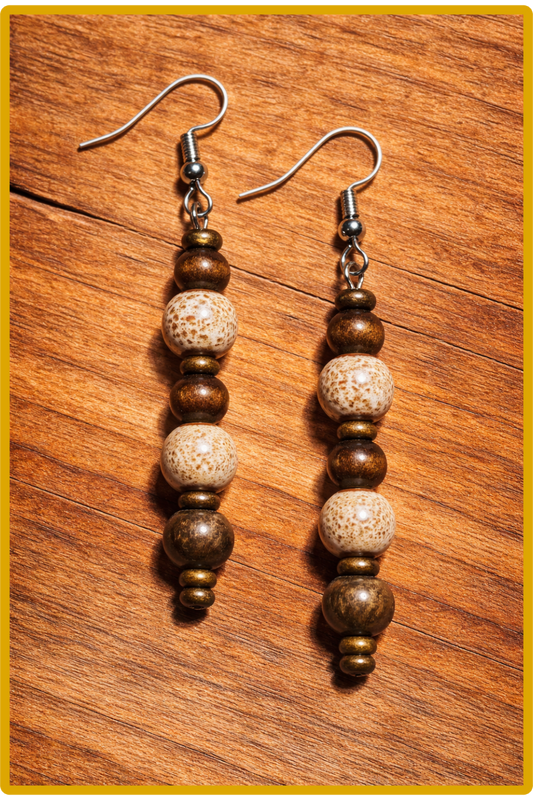 Boucles d'oreilles " Sable Doré"