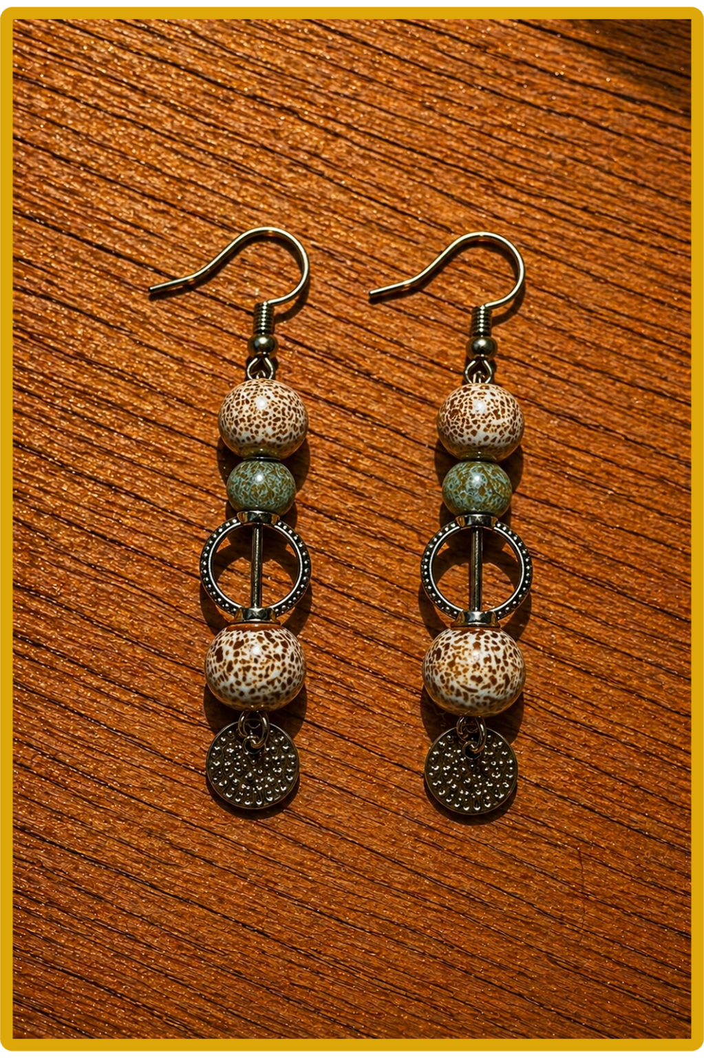 Boucles d'oreilles " Mer Salée"