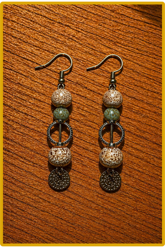 Boucles d'oreilles " Mer Salée"