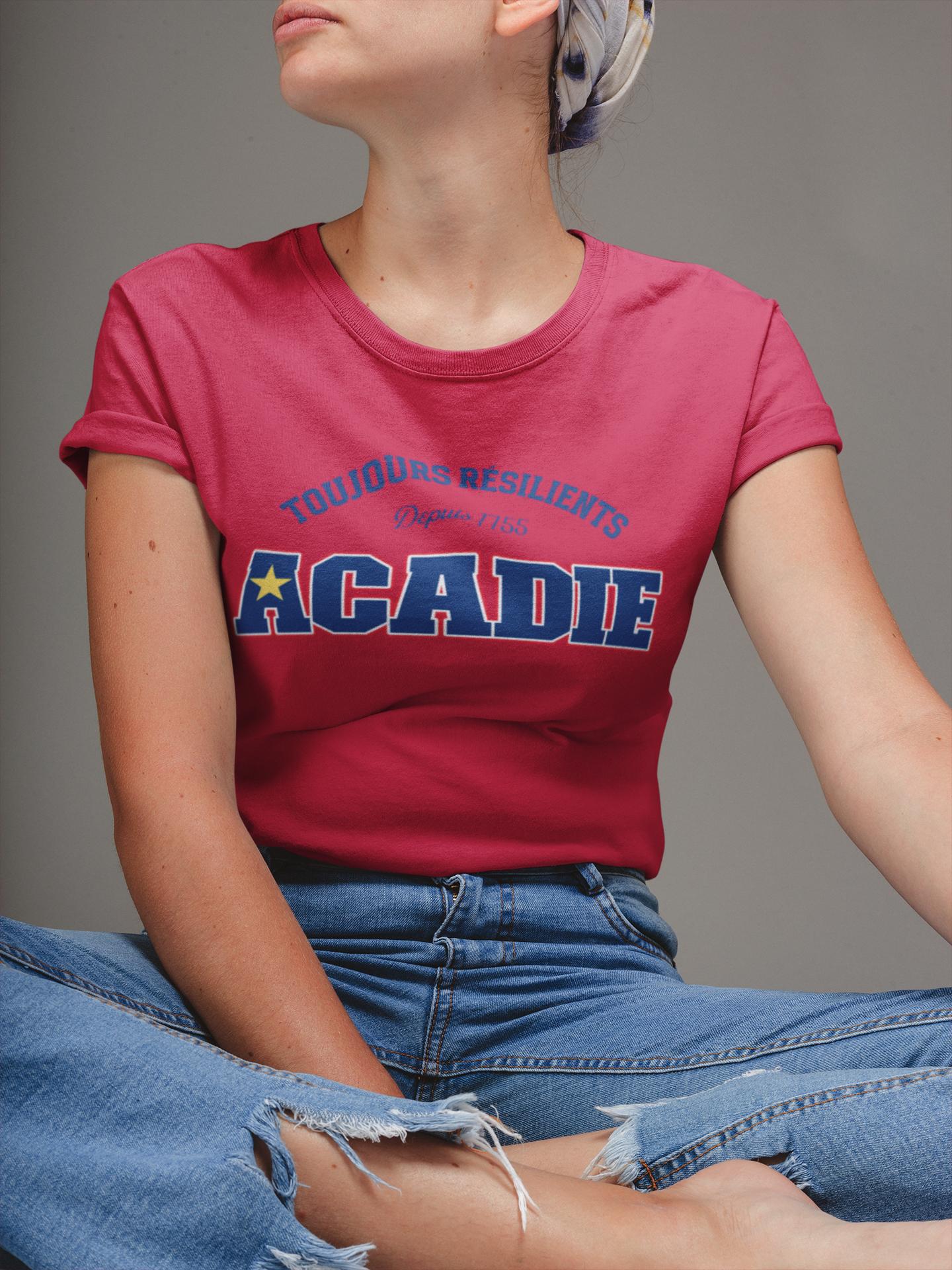 TOUJOURS RÉSILIENTS, ACADIE T-SHIRT UNISEXE