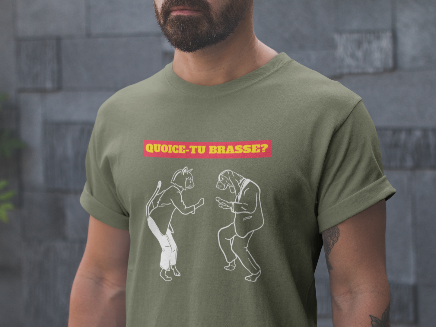 QUOICE-TU BRASSE?  T-SHIRT UNISEXE