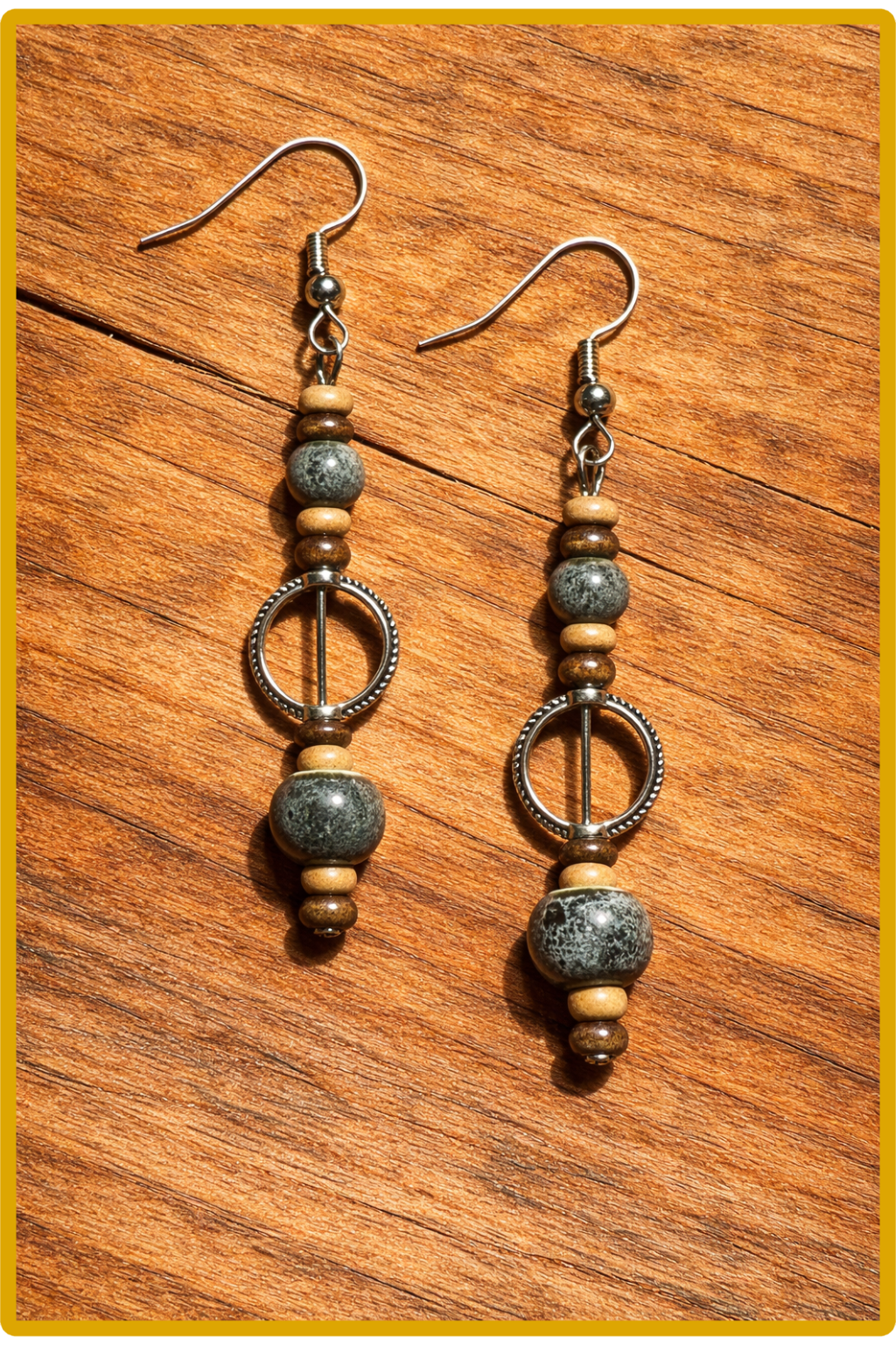Boucles d'oreilles " Cercle sauvage"