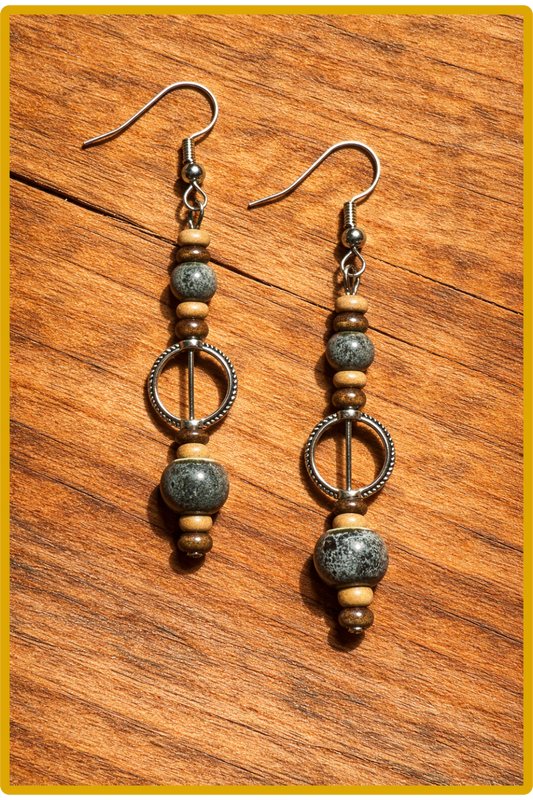 Boucles d'oreilles " Cercle sauvage"