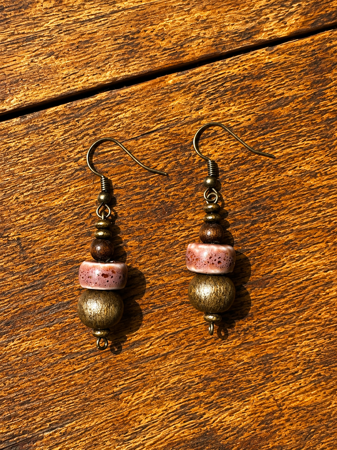 Boucles d'oreilles "Rosé"
