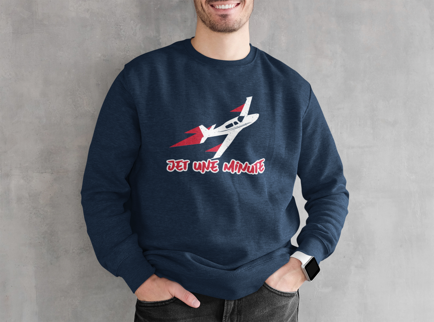 JET UNE MINUTE  SWEATSHIRT UNISEXE