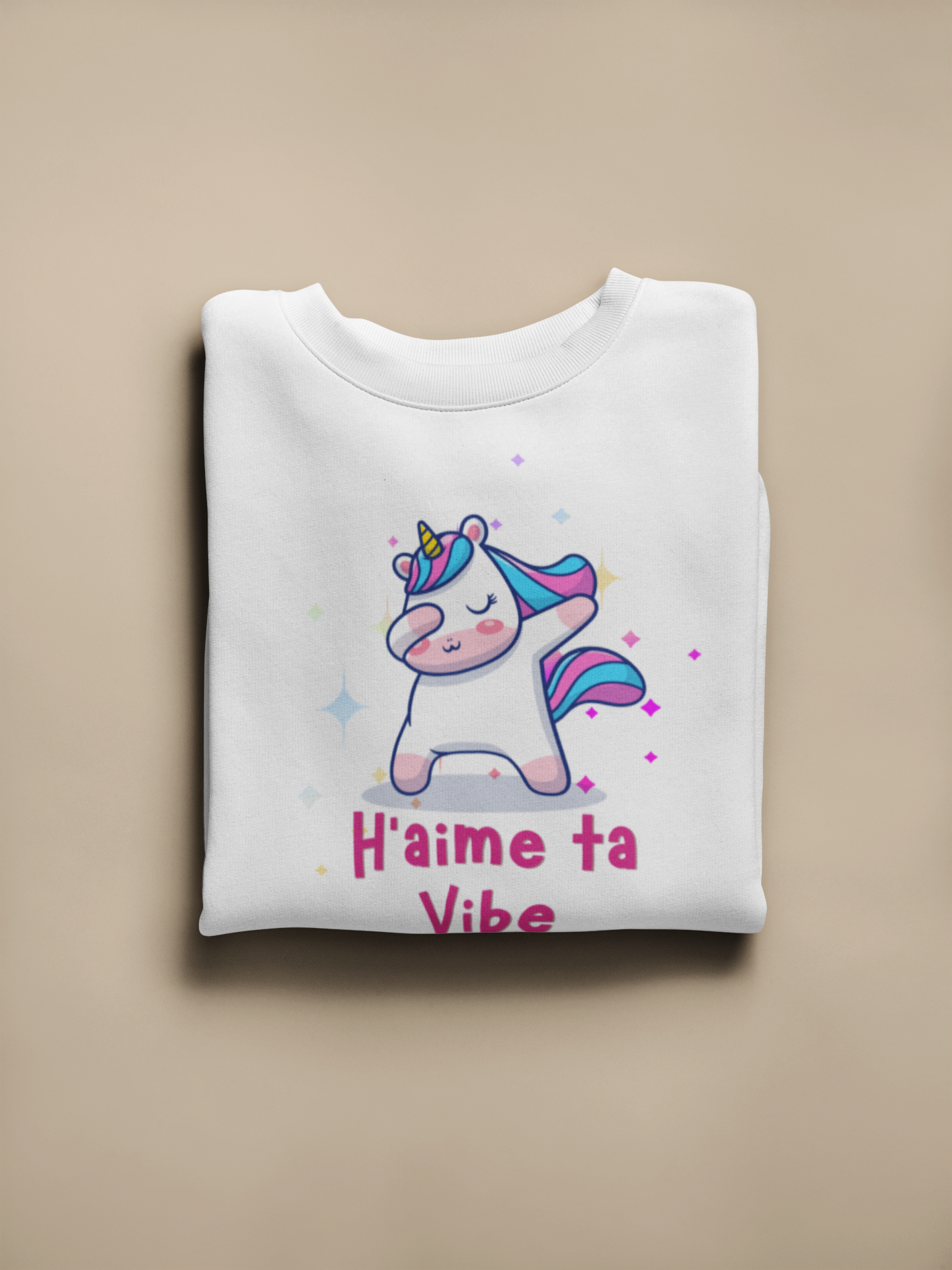 H'AIME TA VIBE   SWEATSHIRT UNISEXE