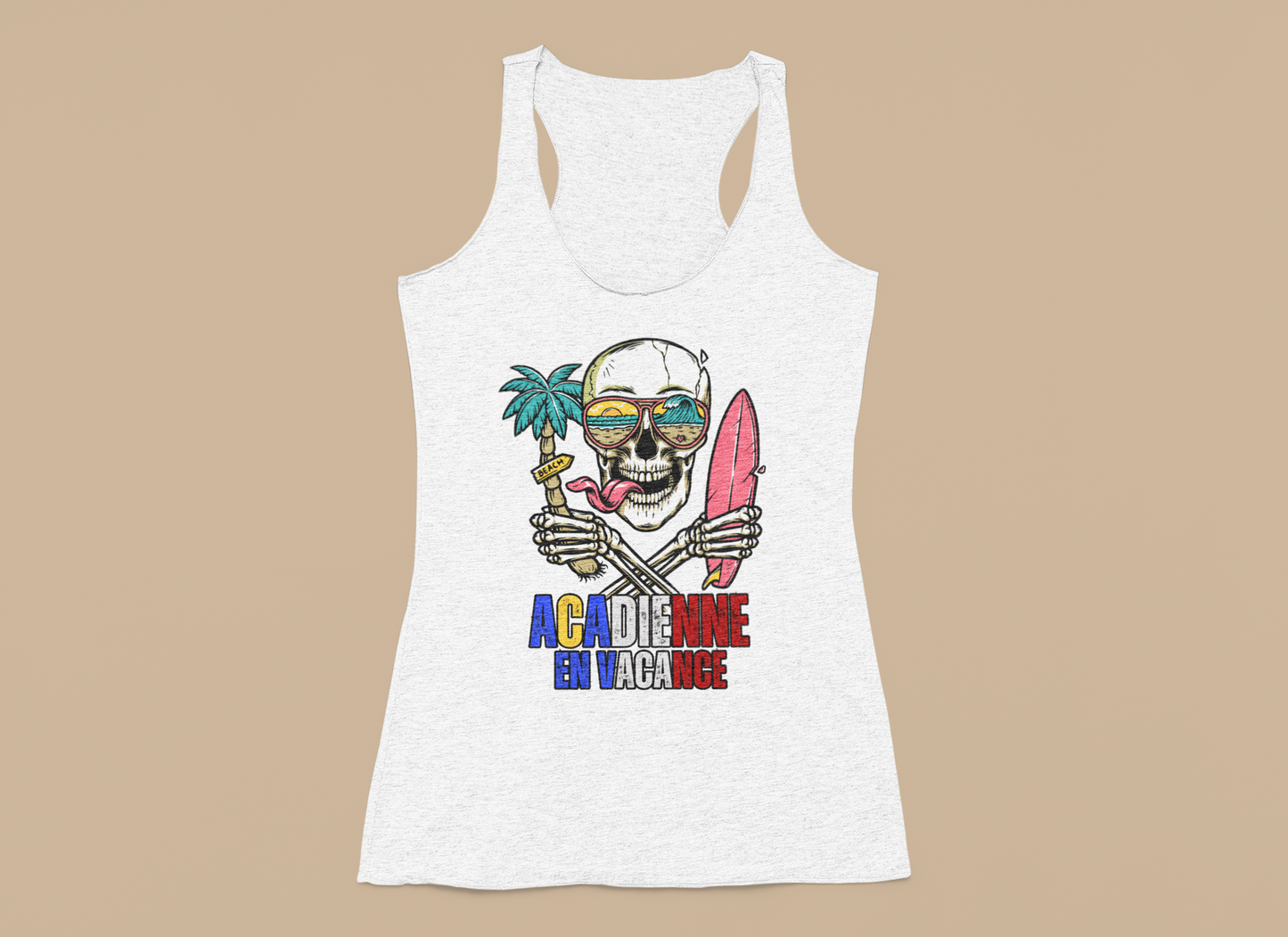 ACADIENNE EN VACANCE - Racerback tank