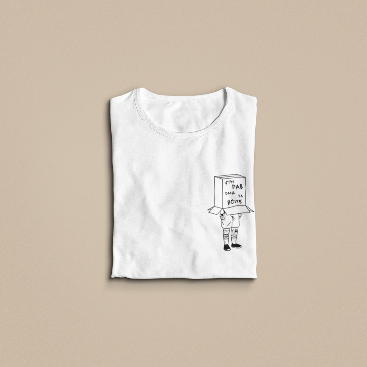 J'FIT PAS DANS TA BOÎTE - TSHIRT COUPE FÉMININE, UNISEXE