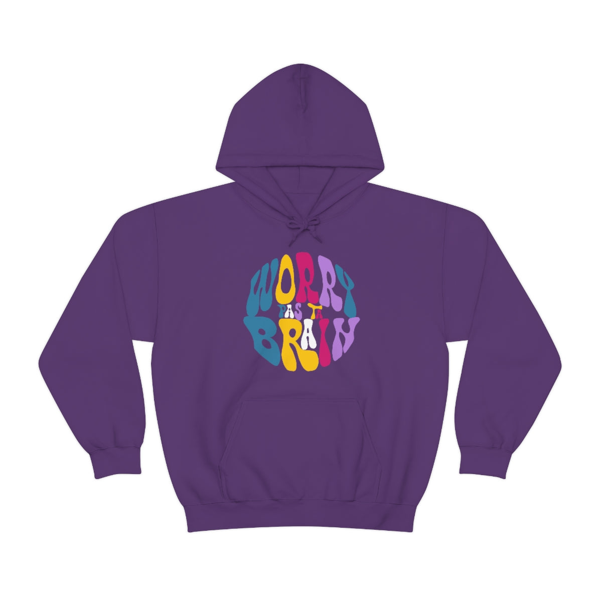 WORRY PAS TA BRAIN  - HOODIE - UNISEX