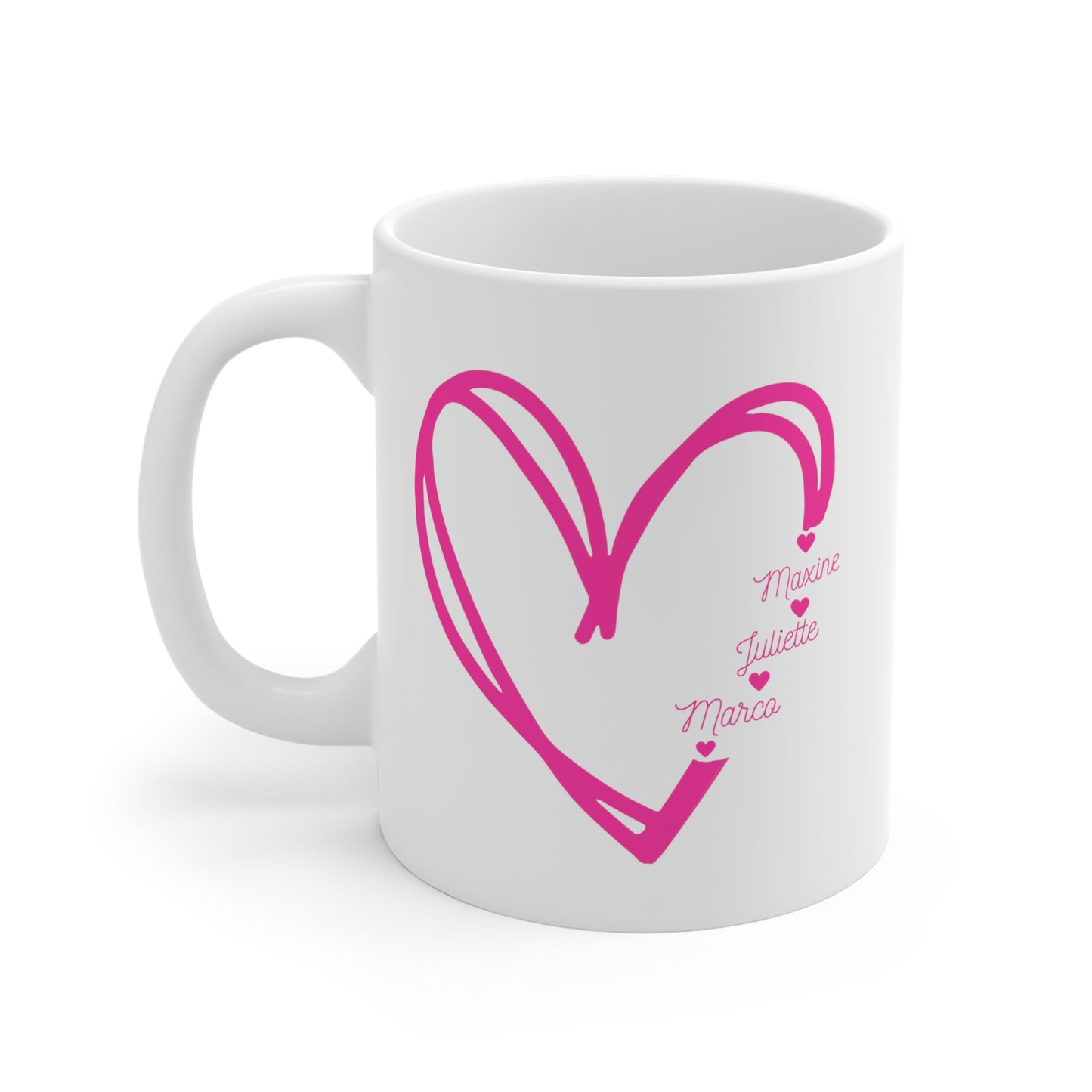 COEUR " Personnalisé". Tasse