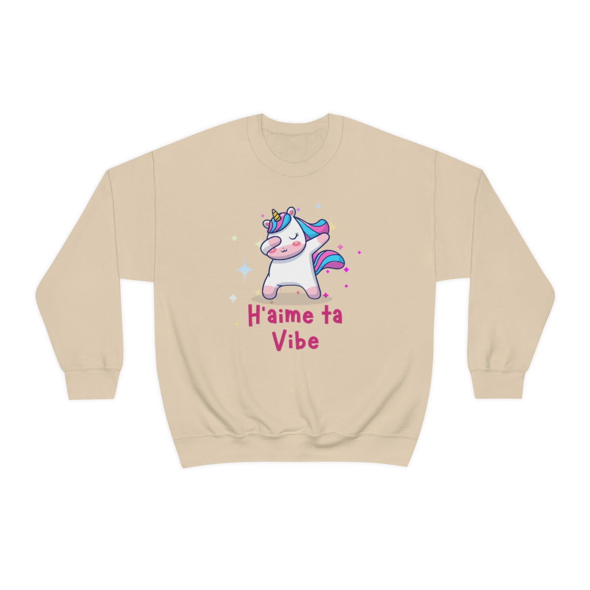 H'AIME TA VIBE   SWEATSHIRT UNISEXE