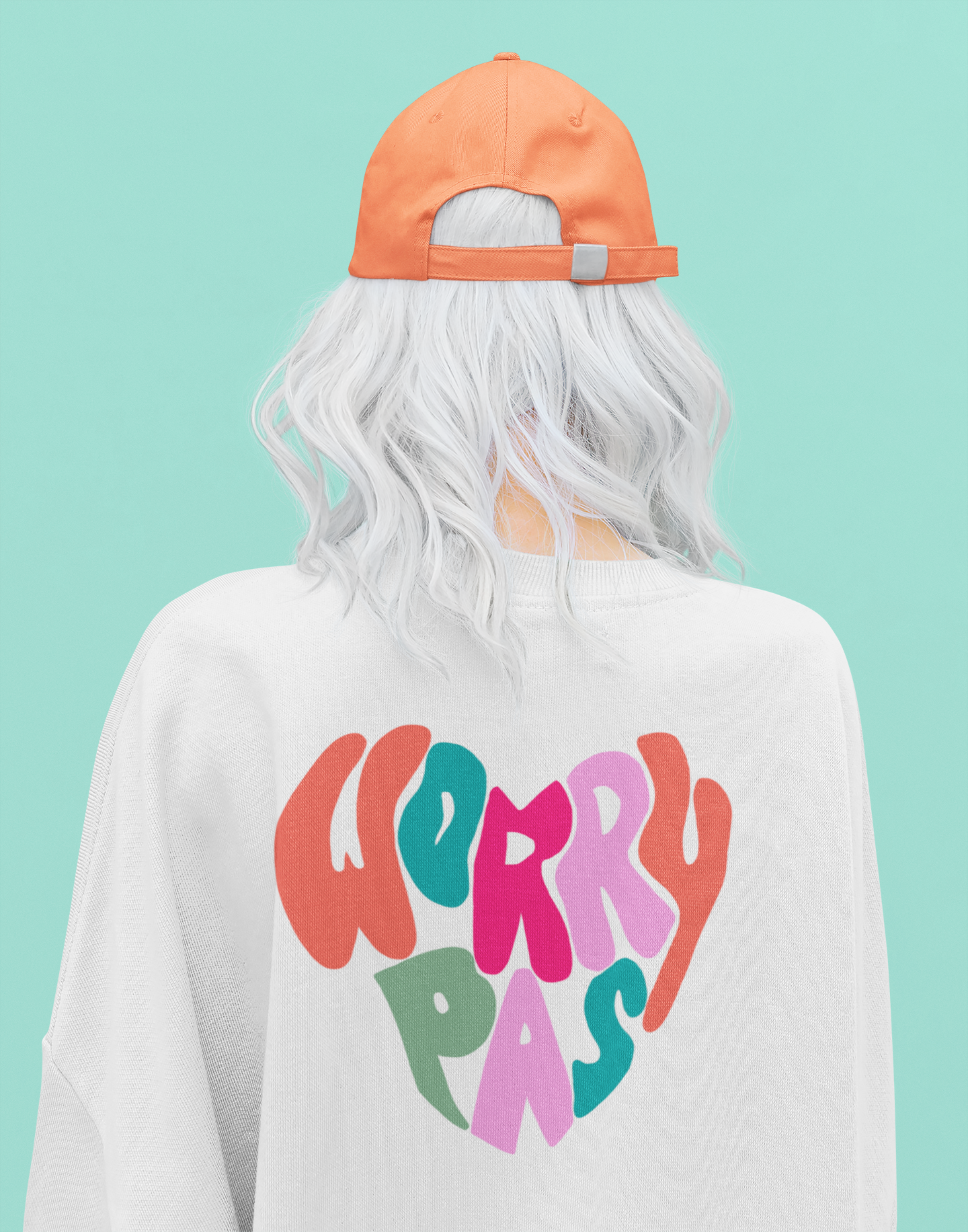 WORRY PAS      SWEATSHIRT UNISEXE