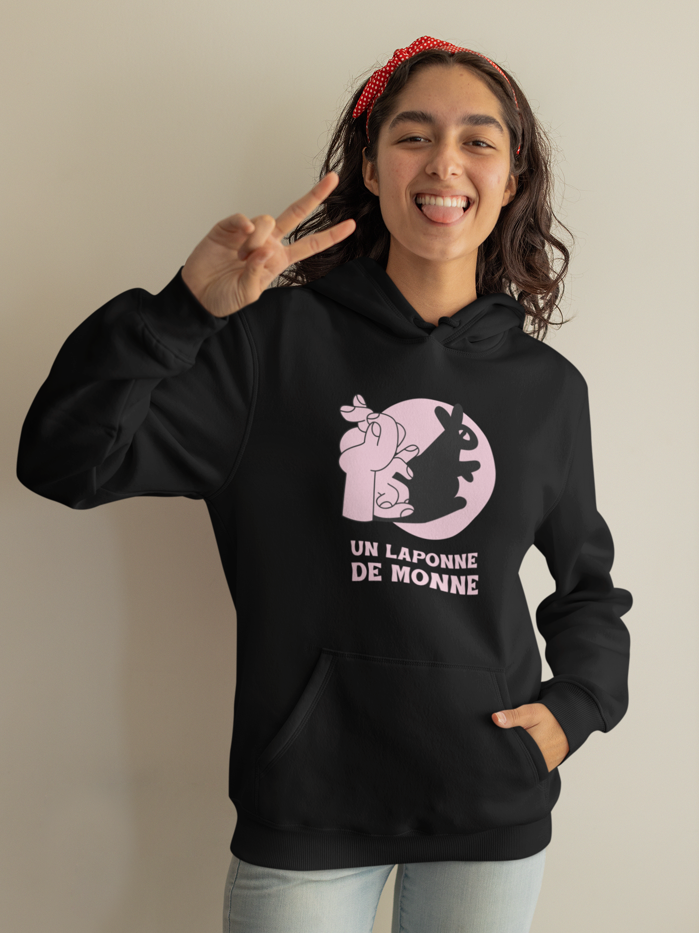 UN LAPONNE DE MONNE    HOODIE - UNISEX