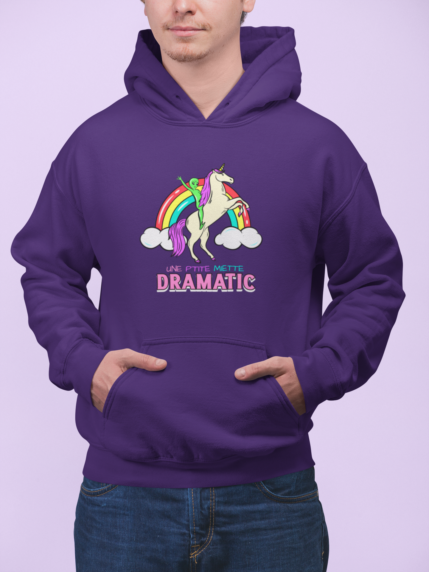 UNE P'TITE MIETTE DRAMATIC  HOODIE - UNISEX