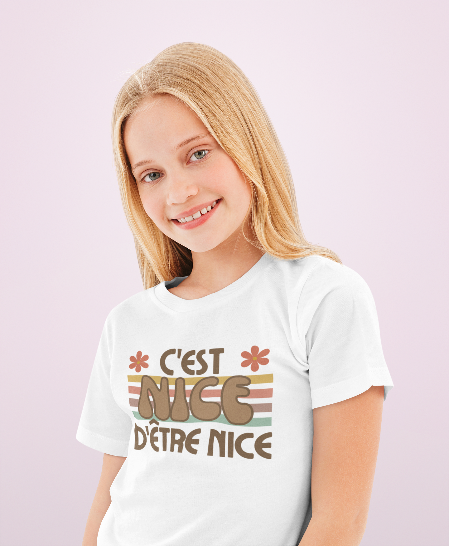 C'EST NICE D'ÊTRE NICE    T-SHIRT POUR ENFANT