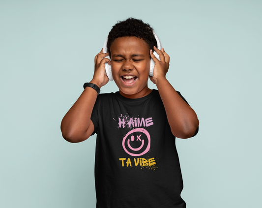 H'AIME TA VIBE    T-SHIRT POUR ENFANT