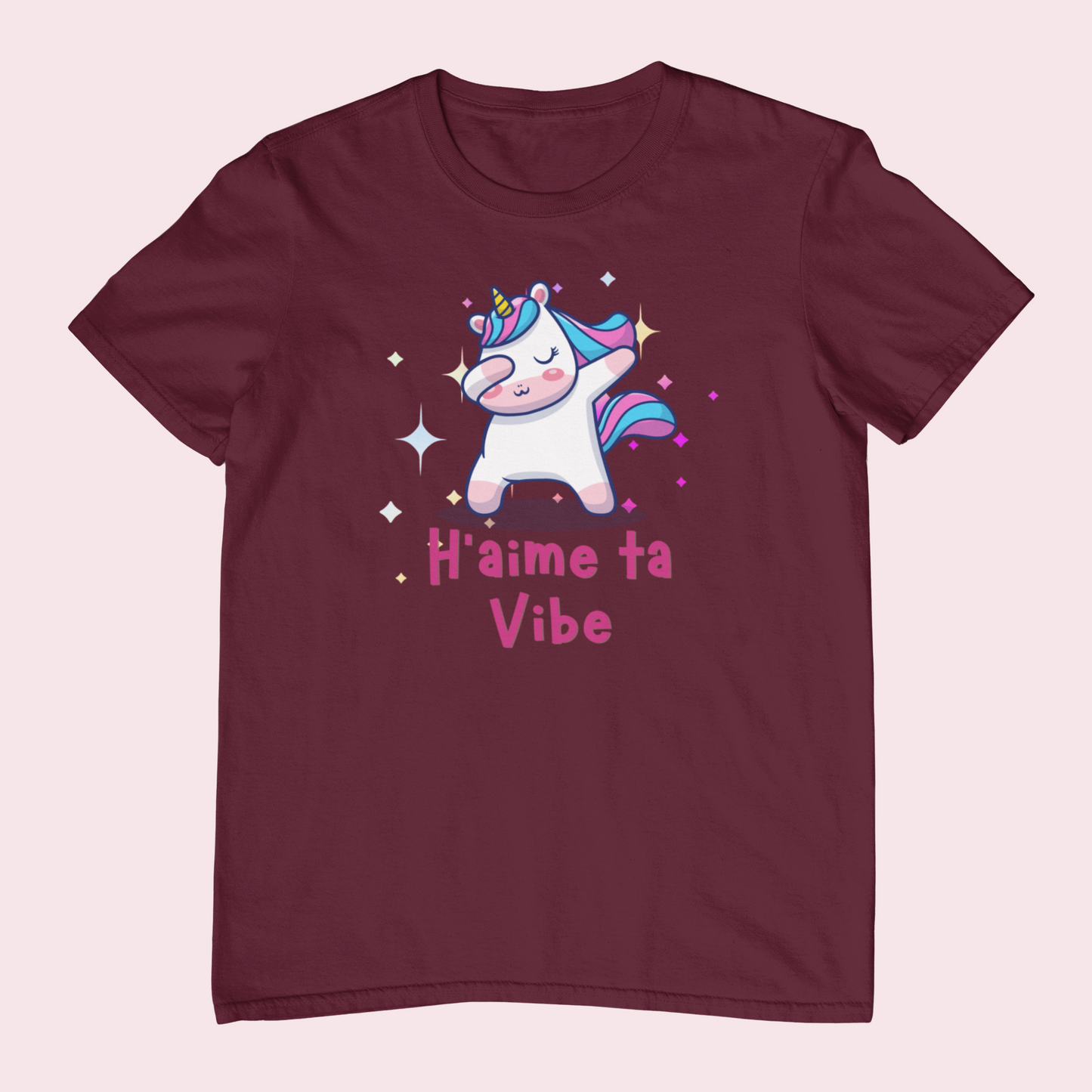 H'AIME TA VIBE, LICORNE - T-SHIRT UNISEXE